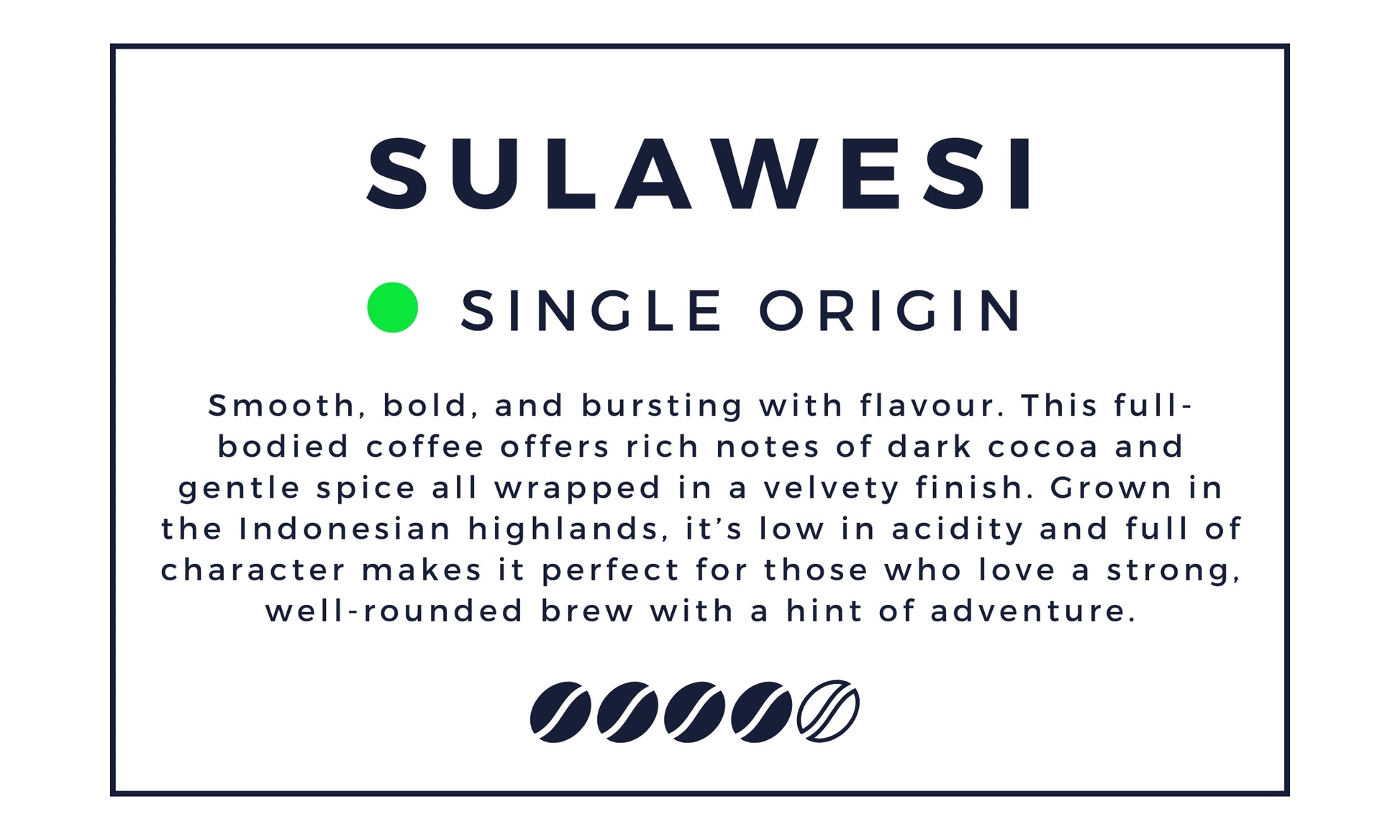 Sulawesi Coffee Bean